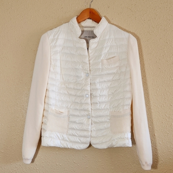 JAN MAYEN Cream Quilted Jacket - Picture 1 of 12